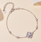 Pulseira Flor do Jardim com Moissanites – Prata 925