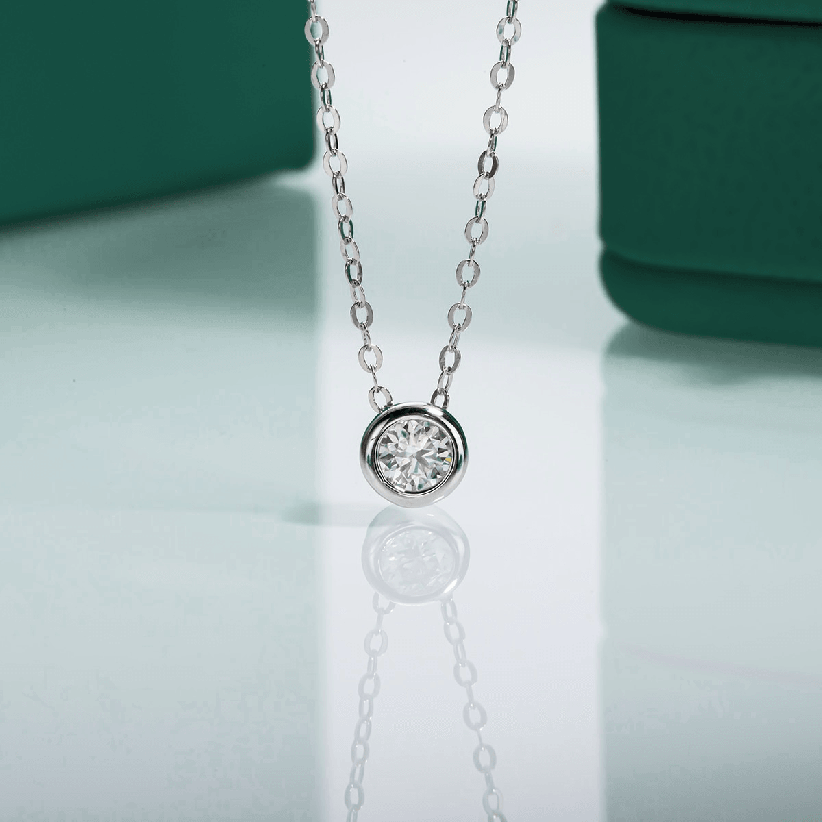 Colar Aura com Moissanite – Prata 925