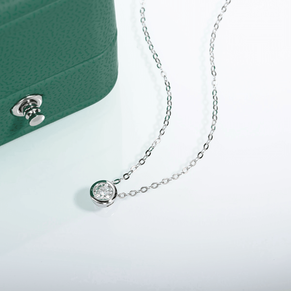 Colar Aura com Moissanite – Prata 925