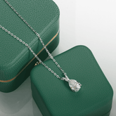 Colar Gota com Moissanite – Prata 925