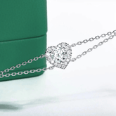 Pulseira Love com Moissanite – Ouro Branco 18k