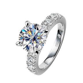 Anel Elowen com Moissanite – Prata 925