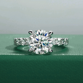 Anel Elowen com Moissanite – Prata 925