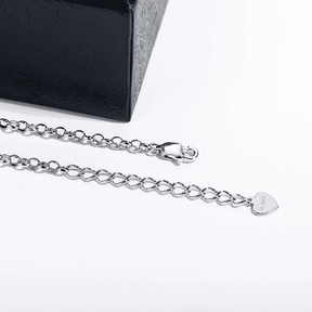 Pulseira de Moissanite Pedra Central Brilhante - Prata 925