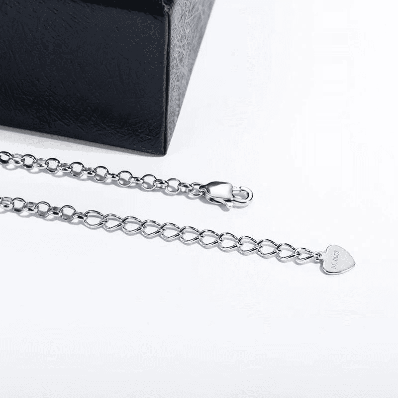 Pulseira de Moissanite Pedra Central Brilhante - Prata 925