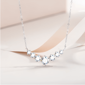 Colar Brilho Estelar com Moissanite – Ouro Branco 18k