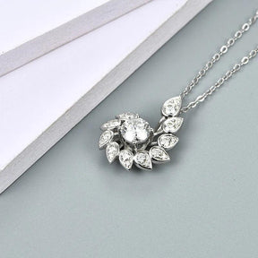 Colar Espiral Cravejado com Moissanite – Prata 925