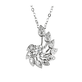 Colar Espiral Cravejado com Moissanite – Prata 925