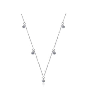 Colar Aurora com Moissanites – Prata 925