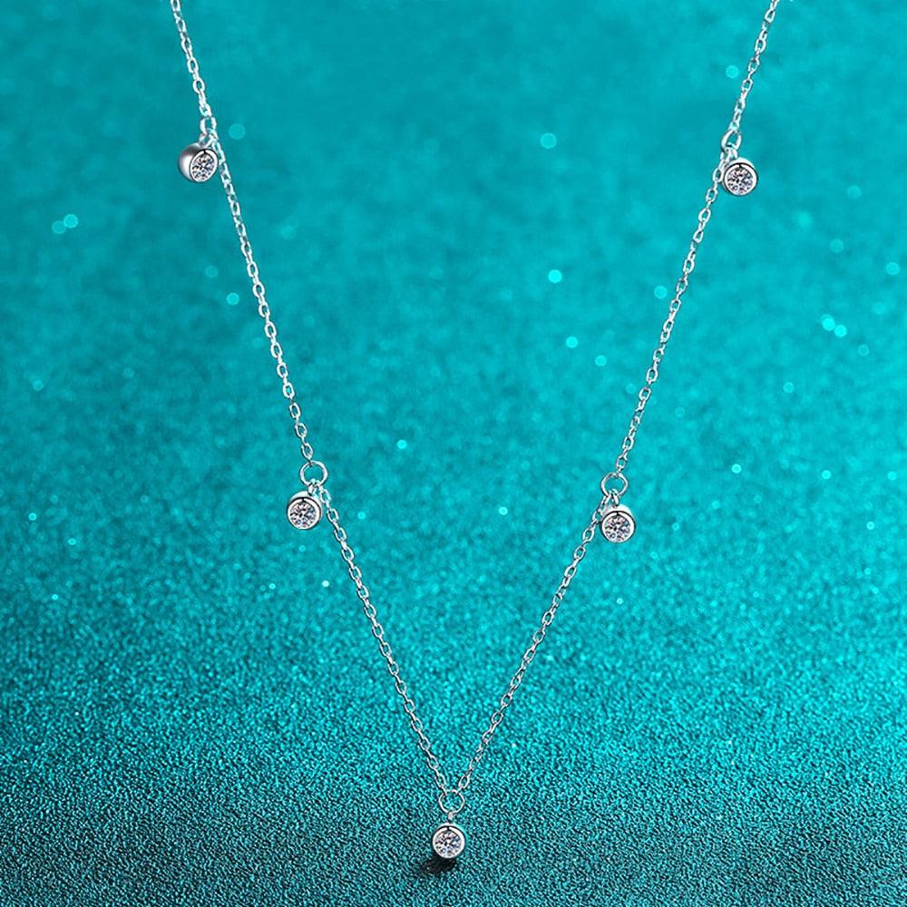 Colar Aurora com Moissanites – Prata 925