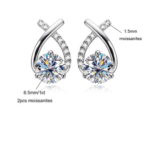 Brinco Serenna com Moissanite