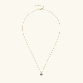 Colar Brilhante com Moissanite – 4 Garras Ouro 18k