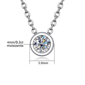 Colar Aura com Moissanite – Prata 925