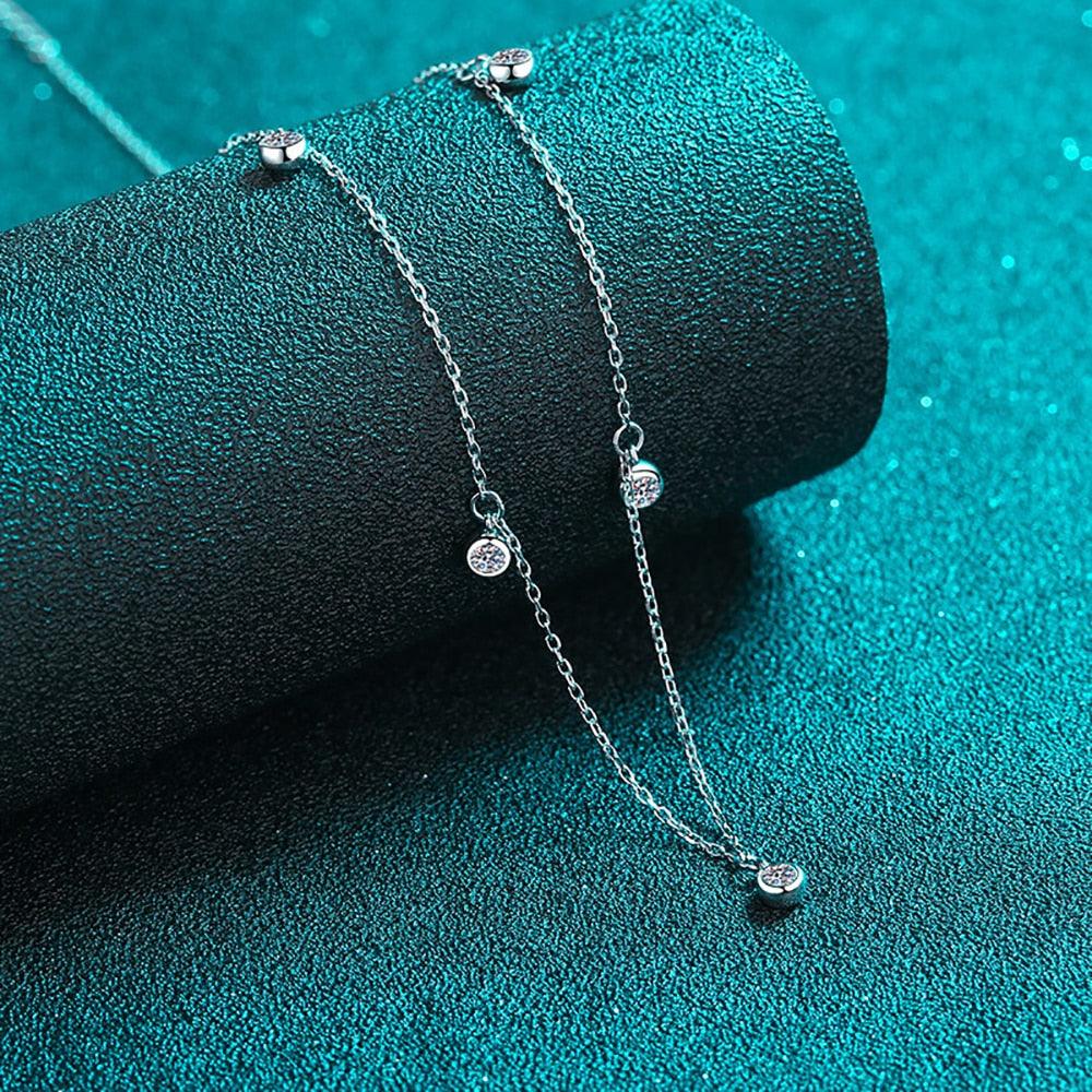Colar Aurora com Moissanites – Prata 925