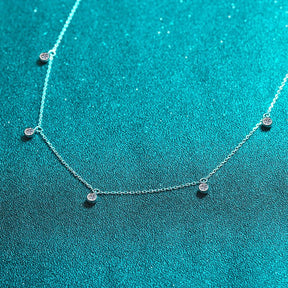 Colar Aurora com Moissanites – Prata 925
