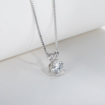 Colar Ponto de Luz 3 Garras com Moissanite – Prata 925