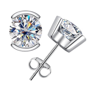 Brinco Ponto de Luz com Moissanite