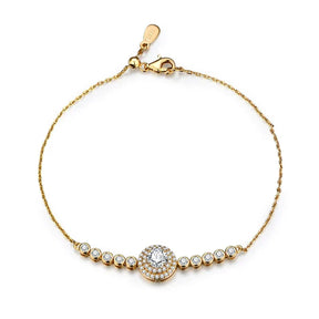Pulseira Enigma com Moissanites – Ouro 18k