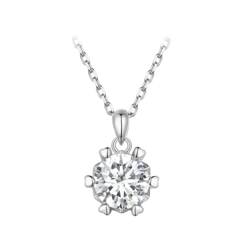 Colar com Moissanite Brilho de Amor – Prata 925