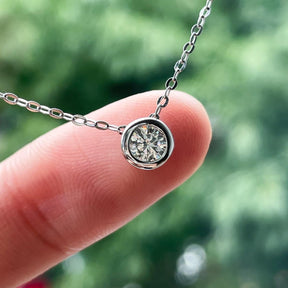 Colar Aura com Moissanite – Prata 925